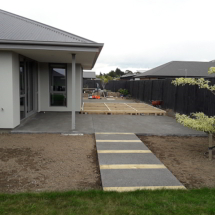 Before landscape and decking
