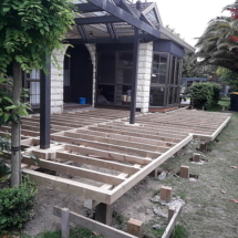 During deck rebuild